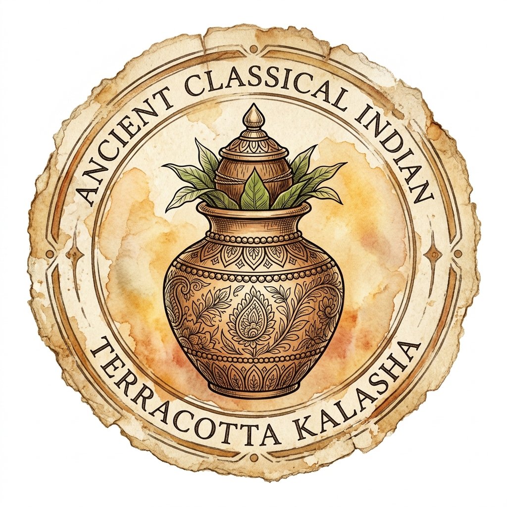 Ancient pot artifact illustration